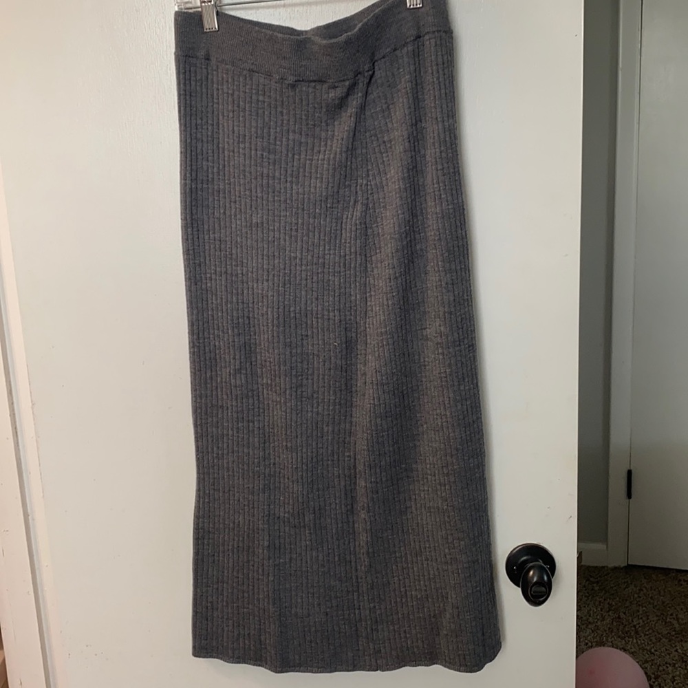 Grey sweater skirt